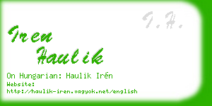iren haulik business card